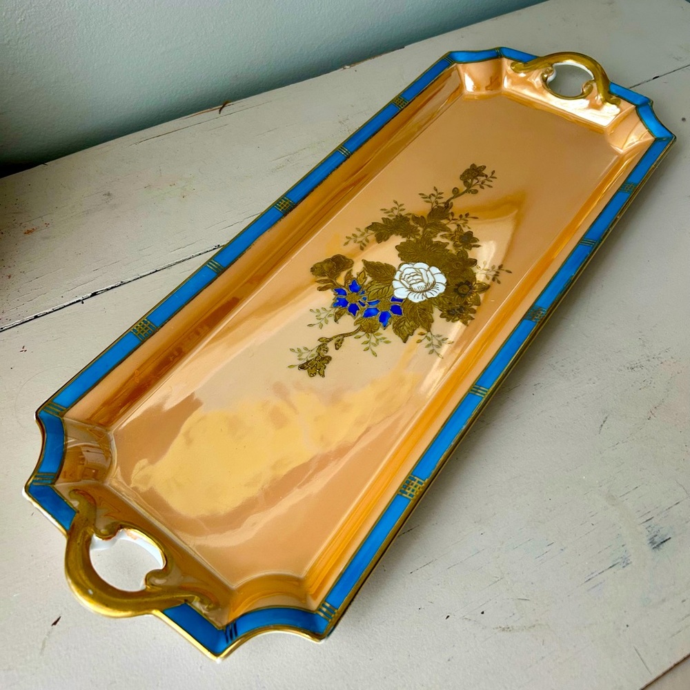 RARE Noritake 1940s Hand-Painted Tray